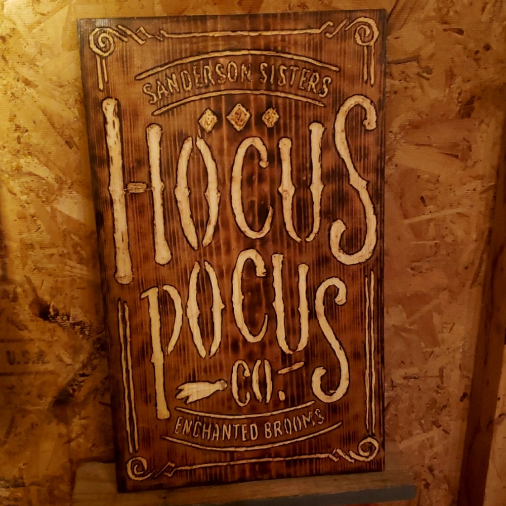 Hocus Pocus Wooden Sign